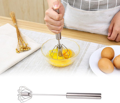 2026 Upgraded Stainless Steel Semi-Automatic Whisk, Stainless Steel Hand Push Ro