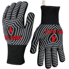 BBQ Gloves, Oven Gloves, 1472℉ Extreme Heat Resistant,Grilling Gloves Silicon...