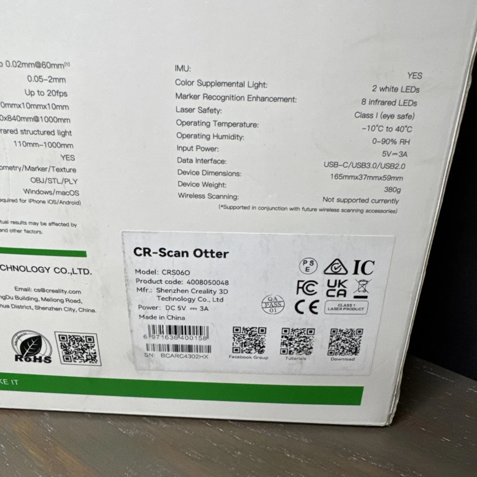 Creality CRS06O Handheld 3D Scanner CR-Scan Otter for 3D Printing * Sealed * - Image 4 of 4