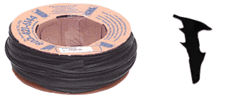 CRL RG12100 Black 1/2" Roll-In Glazing Gasket - 100 ft Roll - Picture 2 of 3