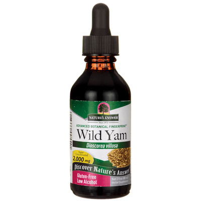 2-Pk / Nature's Answer WILD YAM 2000 Mg Low Alcohol - 2 Oz ea. - EXP: 04/29
