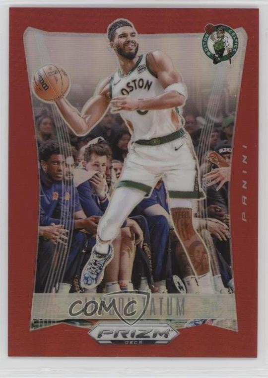 ジェイソン テイタム Panini Prizm 199枚限定 2年目 2023-24 Panini Prizm Deca Red Prizm /199 Jayson Tatum #189