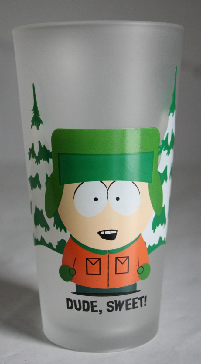 VERY RARE 2000 SOUTH PARK DRINKING GLASS KYLE BROFLOVSKI 13cm/5