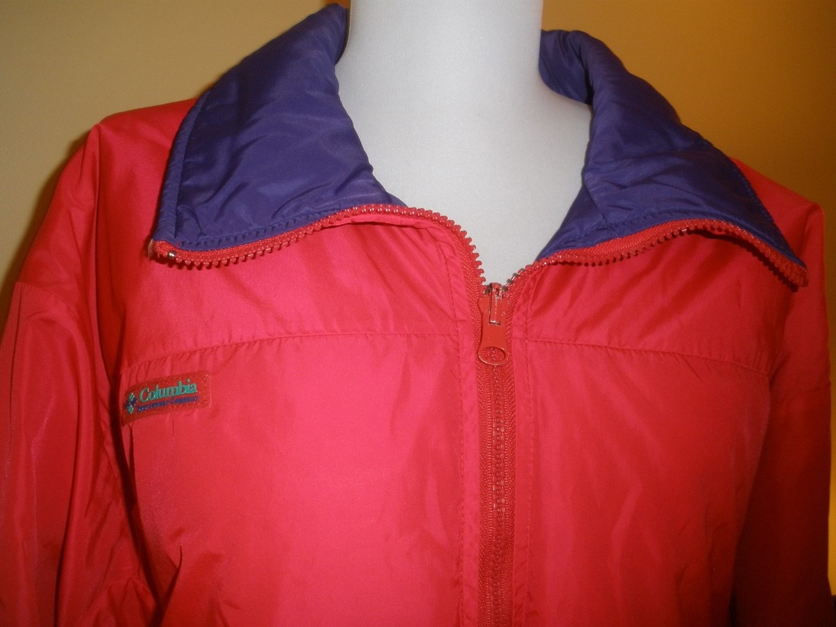 Vtg 80s COLUMBIA DOWN PUFFER COAT Retro Ski Puffy Jacket