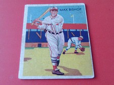1934    MAX  BISHOP    DIAMOND  STARS   NATIONAL  CHICLE  # 6   !!    