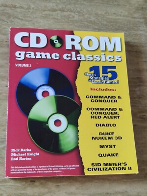 CD-ROM Game Classics Vol. 2 (Myst, Civ II, C&C, Duke, 15 Games)