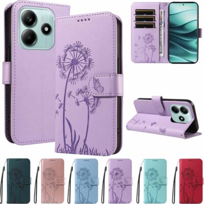 For Xiaomi Redmi Note 14 13 12 11 10 9 Pro Flip Leather Stand Wallet Case Cover