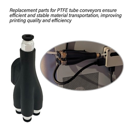 4-in-1 PTFE Adapter Material Pipe Expansion Port Connection 4 Feeding Module - Afbeelding 4 van 8