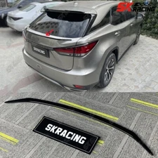 Glossy Black/Carbon Fiber Rear Middle Spoiler Wing For Lexus RX350 450 2016-2022