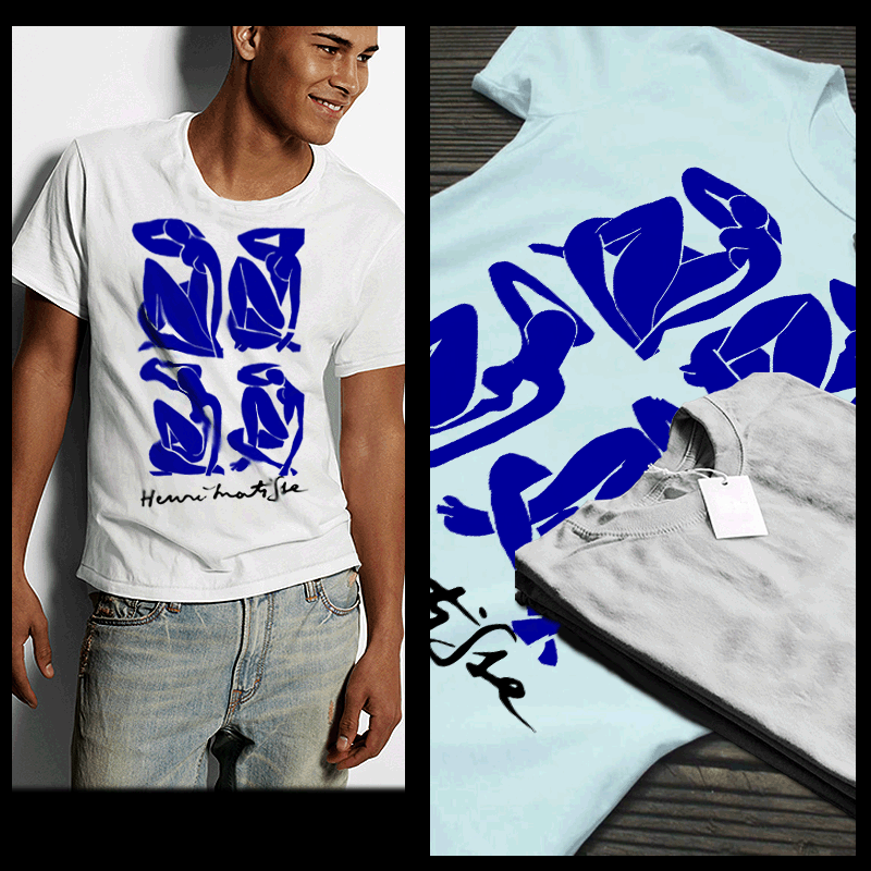 6(ROKU)HENRI MATTISE BLUE NUDE/Tシャツ 6（ロク）の「＜6(ROKU)＞HENRI MATTISE BLUE NUDE/Tシャツ（T