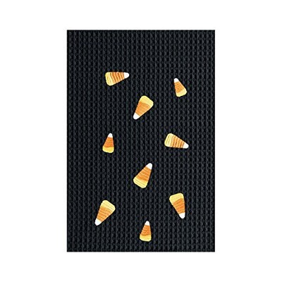  Candy Corn Halloween Autumn Fall Harvest Spooky Scary Waffle Weave Cotton 