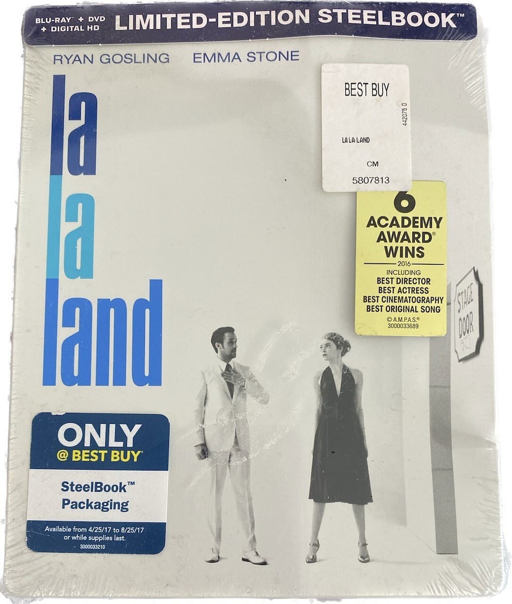 La La Land SteelBook Blu-Ray + DVD - Best Buy Exclusive Dented