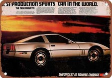 Metal Sign - 1984 Chevrolet Corvette Vintage Ad 04 - Old Retro Rusty Look