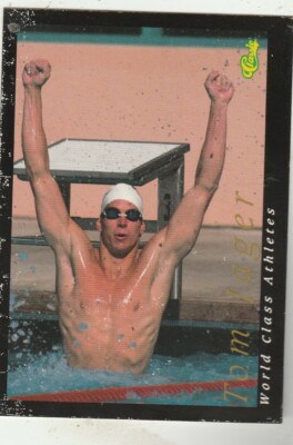 FREE SHIPPING-POOR-1992 Classic World Class Athletes #5 Tom Jager Team USA