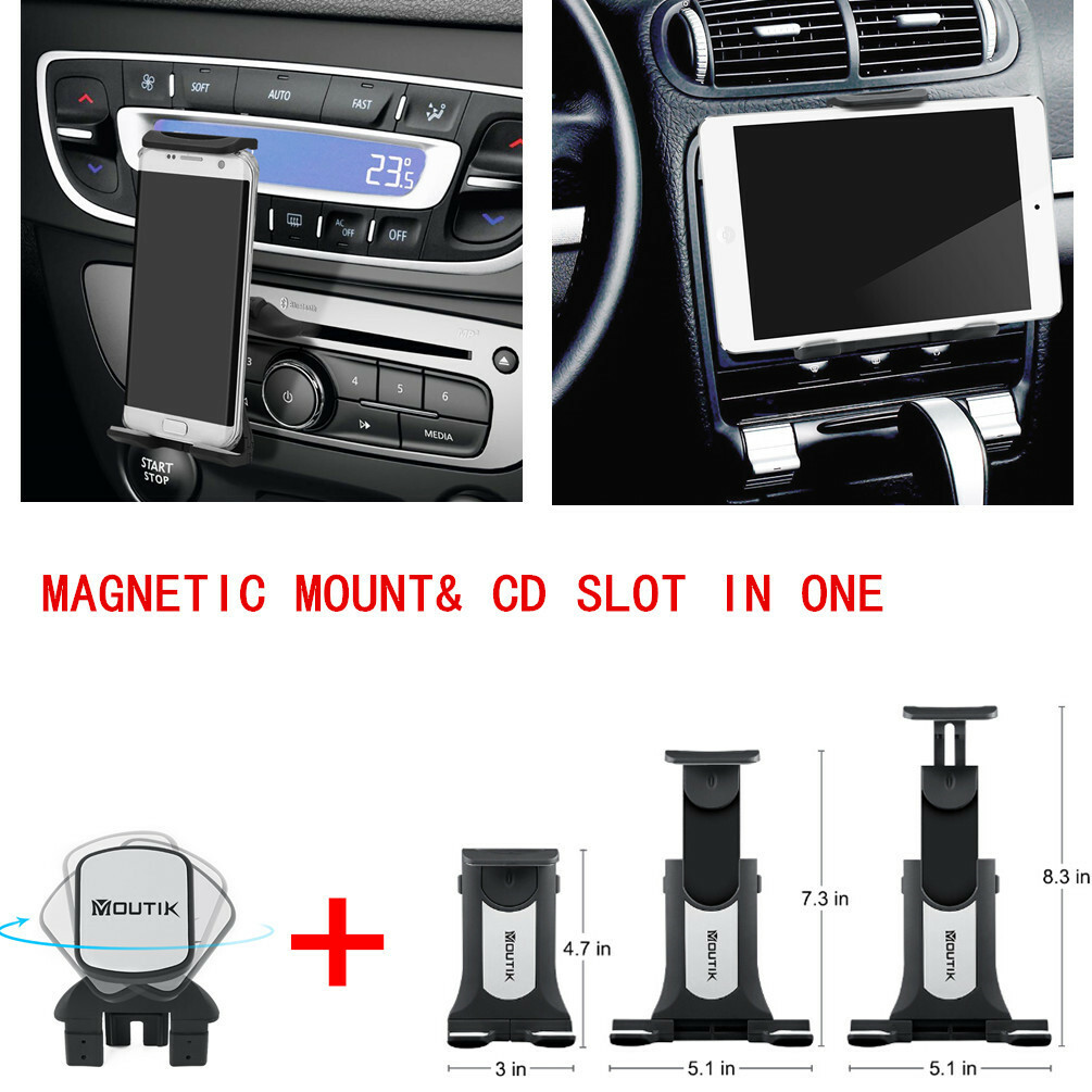 CD Slot Tablet Phone Holder for In Car Universal Stand Cradle Mount GPS