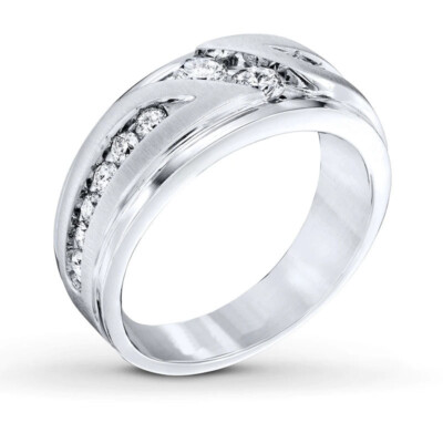 1Ct White Round Stone Men's Engagement Wedding Ring Solid 925 Sterling Silver