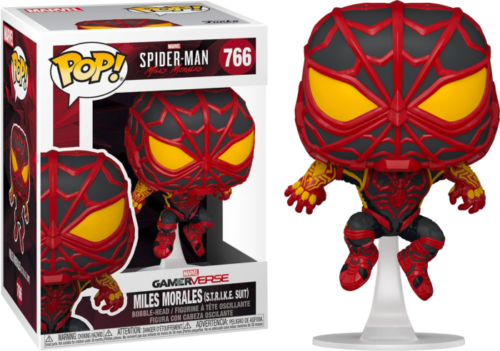 MARVEL SPIDER-MAN MILES MORALES S.T.R.I.K.E. SUIT 3.75"" POP VINYL FIGURE FUNKO