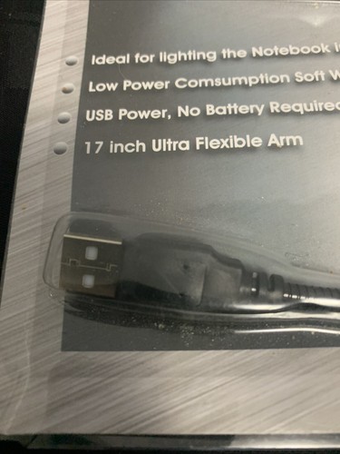 Lumière LED USB flexible métal noir 17" LMK Depot neuve - durable et élégante - NOS - Photo 3/7