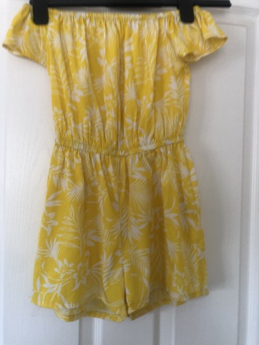 Girls New Look Yellow Pattern Playsuit 9 Years