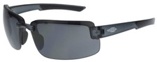 Crossfire ES6 Safety Glasses Crystal Black Frame Smoke Lens Z87 
