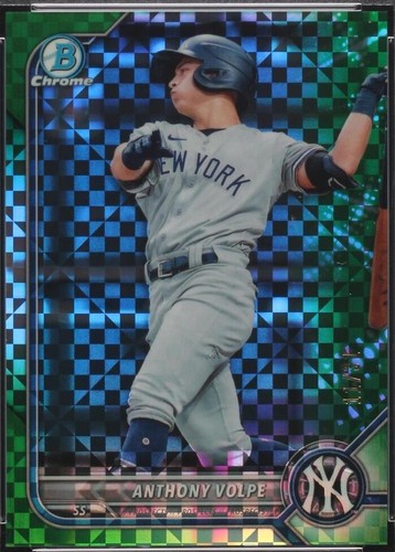 Anthony Volpe Yankees Signed 2020 Bowman Chrome 1st #BCP-139 BAS