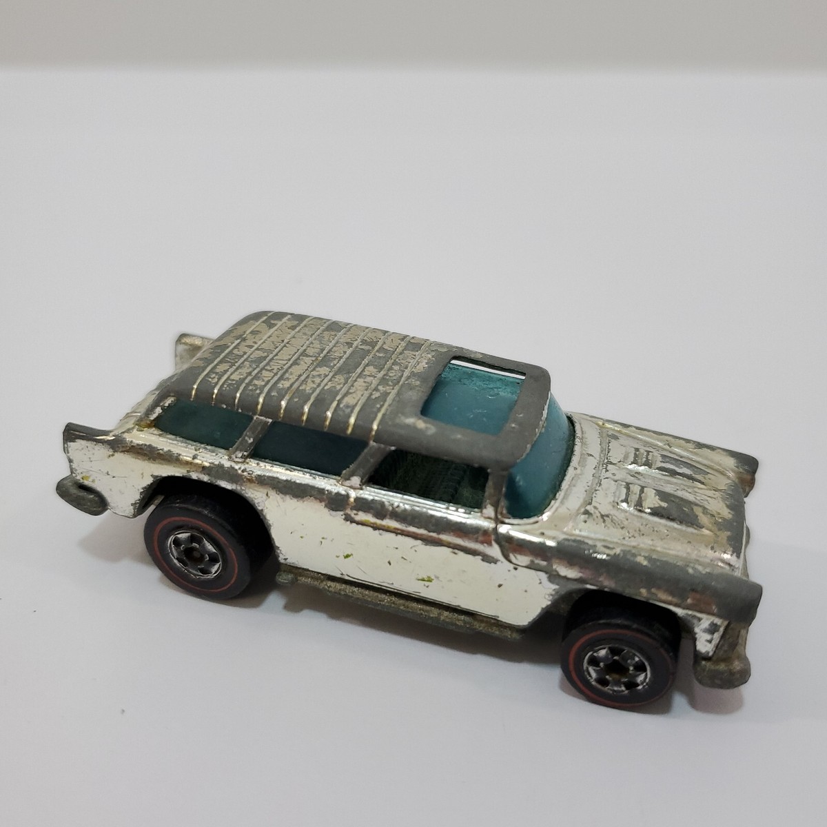 Vintage Hot Wheels 1969 Alive 55 Chrome HK Redline Chevy