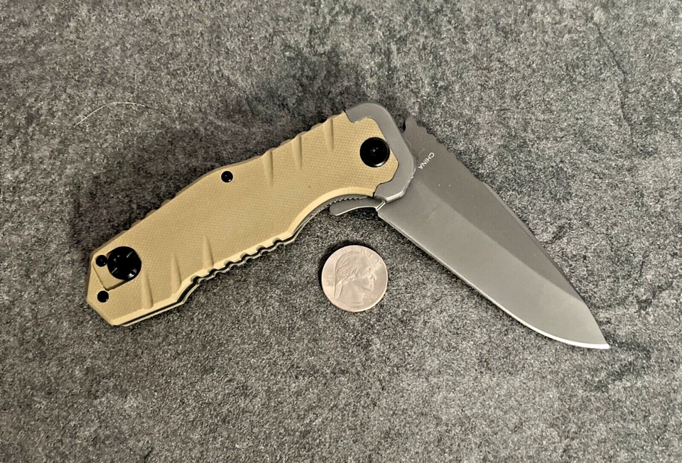 Cuchillo de Bolsillo Mossberg Apertura Asistida Forro Bloqueo Cuchillo 8-1/8" En General Nuevo de Lote Antiguo Foto 2 de 4