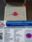 NATURAL EARTH MINED GGL CERTIFIED GEM TESTED HEATED OVAL PINK SAPPHIRE 4.27 CTS. — photo 1