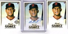 MIGUEL GOMEZ 2018 TOPPS GALLERY AUTO & PRIVATE ISSUE ROOKIE 135! 059/250 & BASE