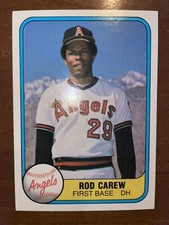 1981 Fleer Rod Carew California Angels #268 Baseball Card HOF 3000 Hit Club
