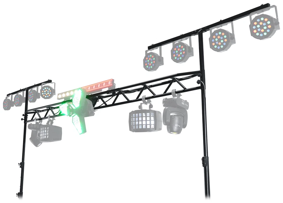 Rockville RLT8 10 Ft Portable Sturdy Lighting Truss Stand w/Flat-Base Legs+Bag - Image 4 of 4