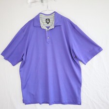 FootJoy Polo Shirt Mens XL Performance Golf Stretch Flex Purple Short Sleeve