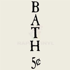 BATH SIGN BATH .05 Wall Decal Wall Sticker Home Bathroom Spa Wall Art