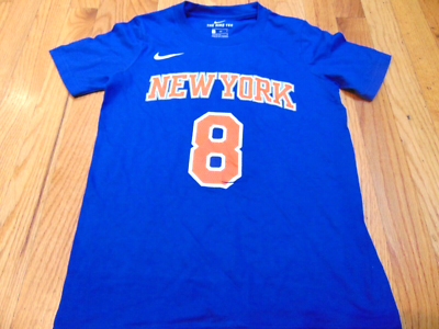 NEW NIKE NBA NEW YORK KNICKS KEMBA WALKER BLUE JERSEY T-SHIRT SIZE