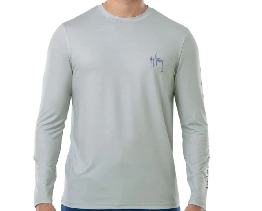 Guy Harvey Men's Long Sleeve Sun Protection Top. Size Medium. NWT.