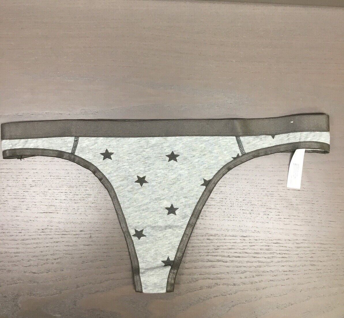 Атласные стринги Jenni с хлопковым принтом и атласной отделкой, Звездочки, Маленькие