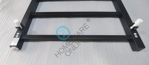 Stainless Steel Electric Heated Towel Rail Rack Ladder Warmer 6 Square Bar Black - Picture 10 of 12