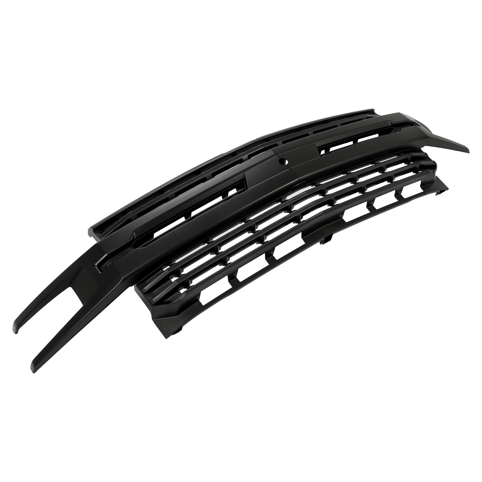 Matte Black Front Bumper Upper Grille For Chevy Silverado 1500 2019 ...