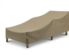 SunPatio Outdoor Chaise Cover Waterproof Heavy Duty Patio Lounge Chair 66" Taupe