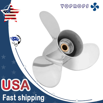NEW 13 1/4 x 17 Stainless Steel Boat Propeller 15 Spline For Yamaha 60-115HP,RH