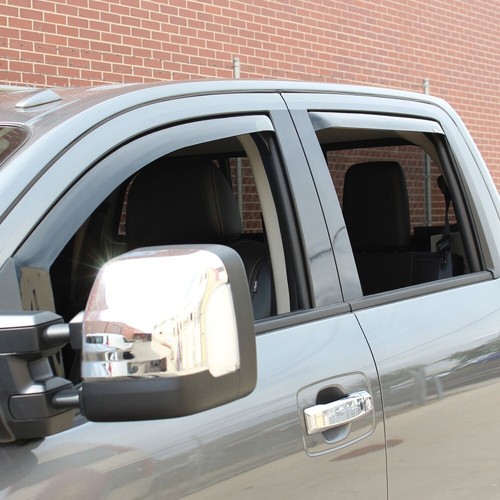 In Channel Rain Guards Smoked Window Visors 4PCS FOR Ford Focus Sedan 2012-2019 - Picture 4 of 5