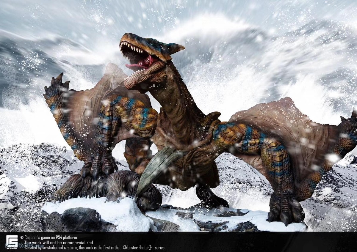 特撮 MONSTER HUNTER WORLD: ICEBORNE BANDAI S.H.MonsterArts MONSTER HUNTER WORLD ICEBORN ZINOGRE