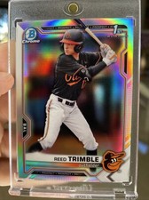2021 TOPPS BOWMAN DRAFT Chrome Refractor REED TRIMBLE BDC-144 QTY Orioles
