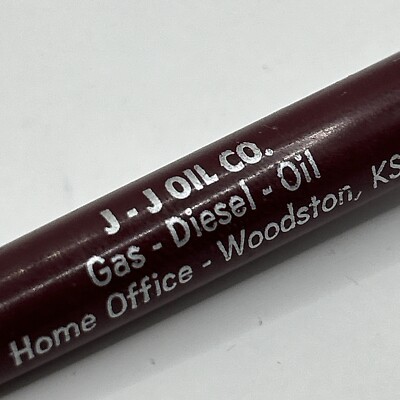VTG Ballpoint Pen J-J J&J Oil Company Woodston Kansas KS