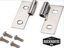 Lower Door Hinges Stainless Steel Pair For 1976-2006 Jeep Wrangler Cj7 Cj5 Cj8