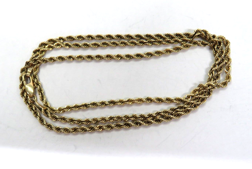 L@@K schöne massive 14K Gelbgold SEILKETTE HALSKETTE 20,75" Unisex - Bild 6 von 13