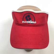 VINTAGE Mossimo Visor Hat Cap Stretch Fit Red White Blue Embroidered 90s Casual