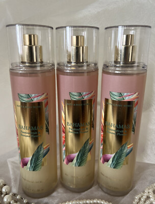 Bath & Body Works Bahamas Passionfruit Fragrance Mist Spray 8 Fl Oz QTY 3