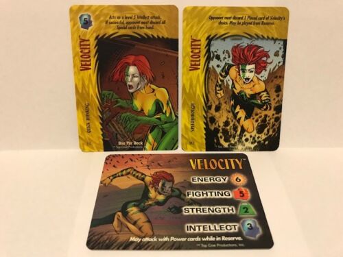 Overpower Image Collectible Card Game - Set of 15 Velocity character Cards  - Picture 1 of 2