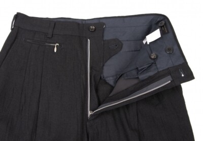 パンツ \"GARCONS HOMME\" Black cotton lien pants Comme des Garçons Homme MEN'S PANTS | SVD